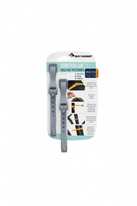 Sea To Summit Stretch-loc 12 – 12 Mm X 300 Mm – Lot De 2 – Jaune – Cordons élastiques Réglables