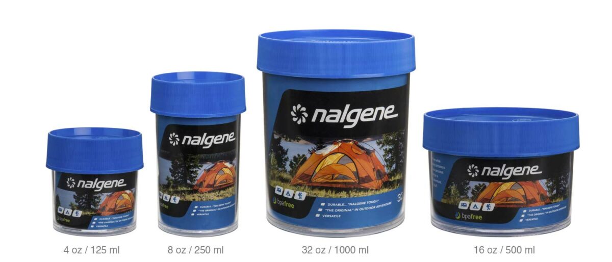 Nalgene storage jars pots