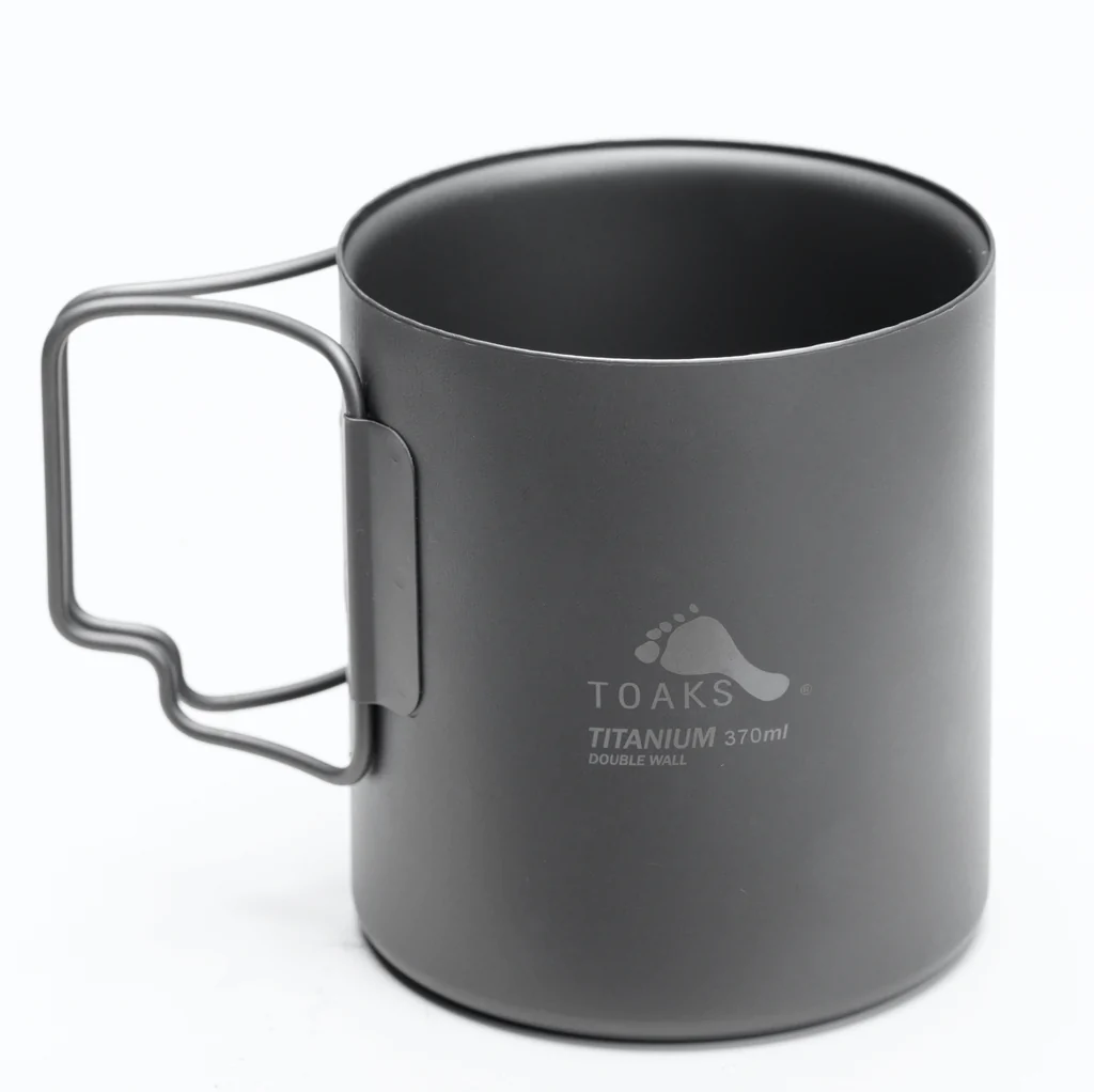 vertel het me Vul in Zuigeling TOAKS - Double Wall 370ml Cup Titanium - dubbelwandige beker -  Bikepackingshop