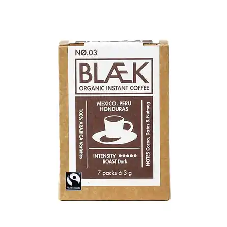 Blaek oploskoffie dark blend